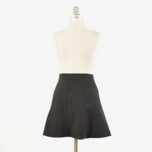 J. Crew Mini Flare Black Minimalist Skirt